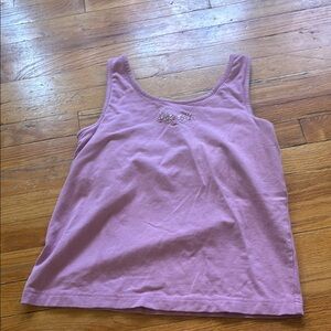 Carole Hochman Floral Detail Tank Top with Built in Bra